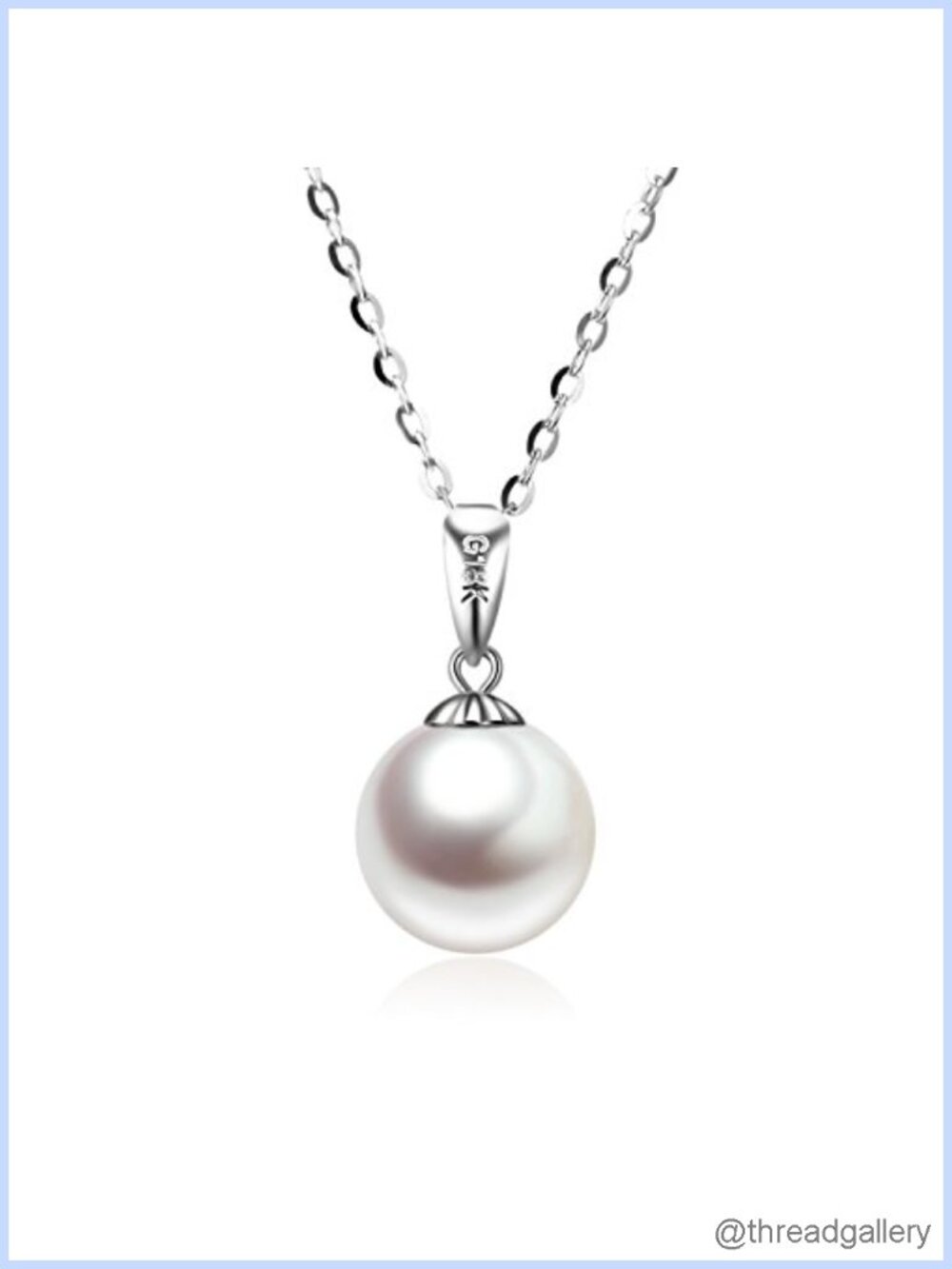 14K Gold Pearl Necklace 18K Gold Pendant Freshwater Cultured Pearl 18"